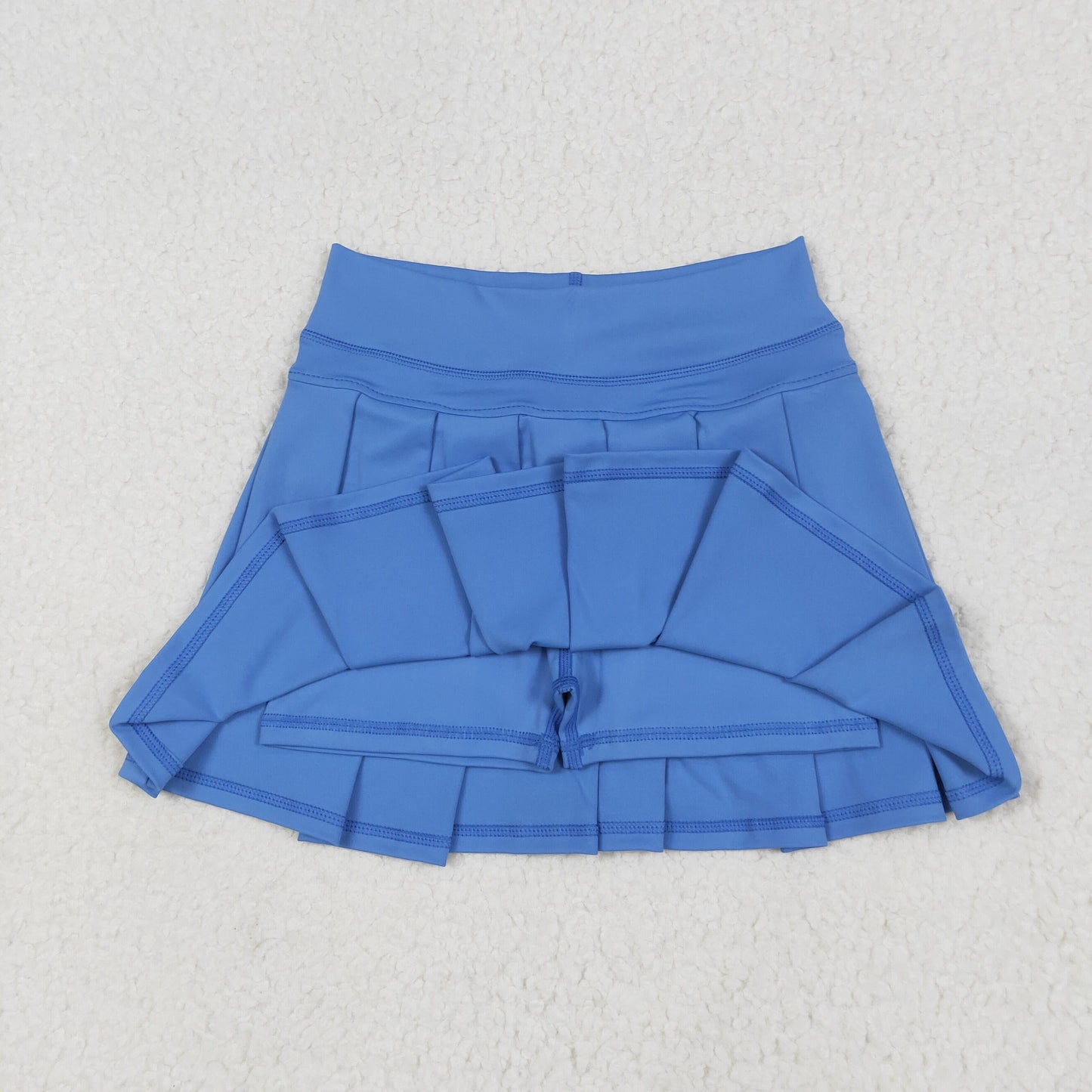 RTSNO MOQ GLK0084 Solid blue yoga skirt
