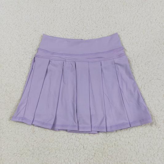 RTSNO MOQ GLK0085 Pure light purple yoga skirt
