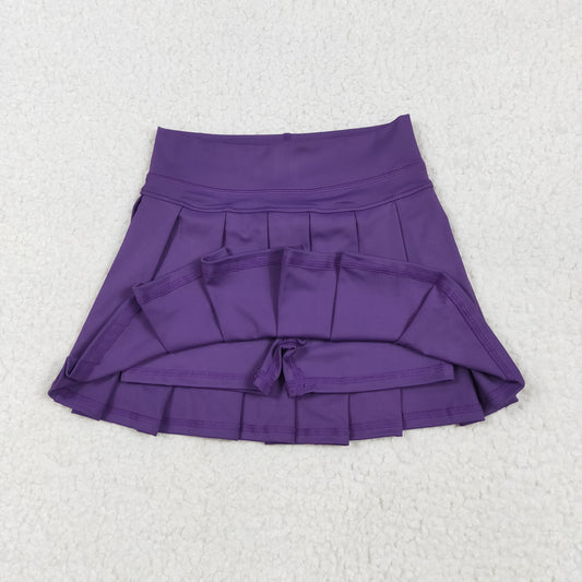 RTSNO MOQ GLK0086 Pure purple yoga skirt
