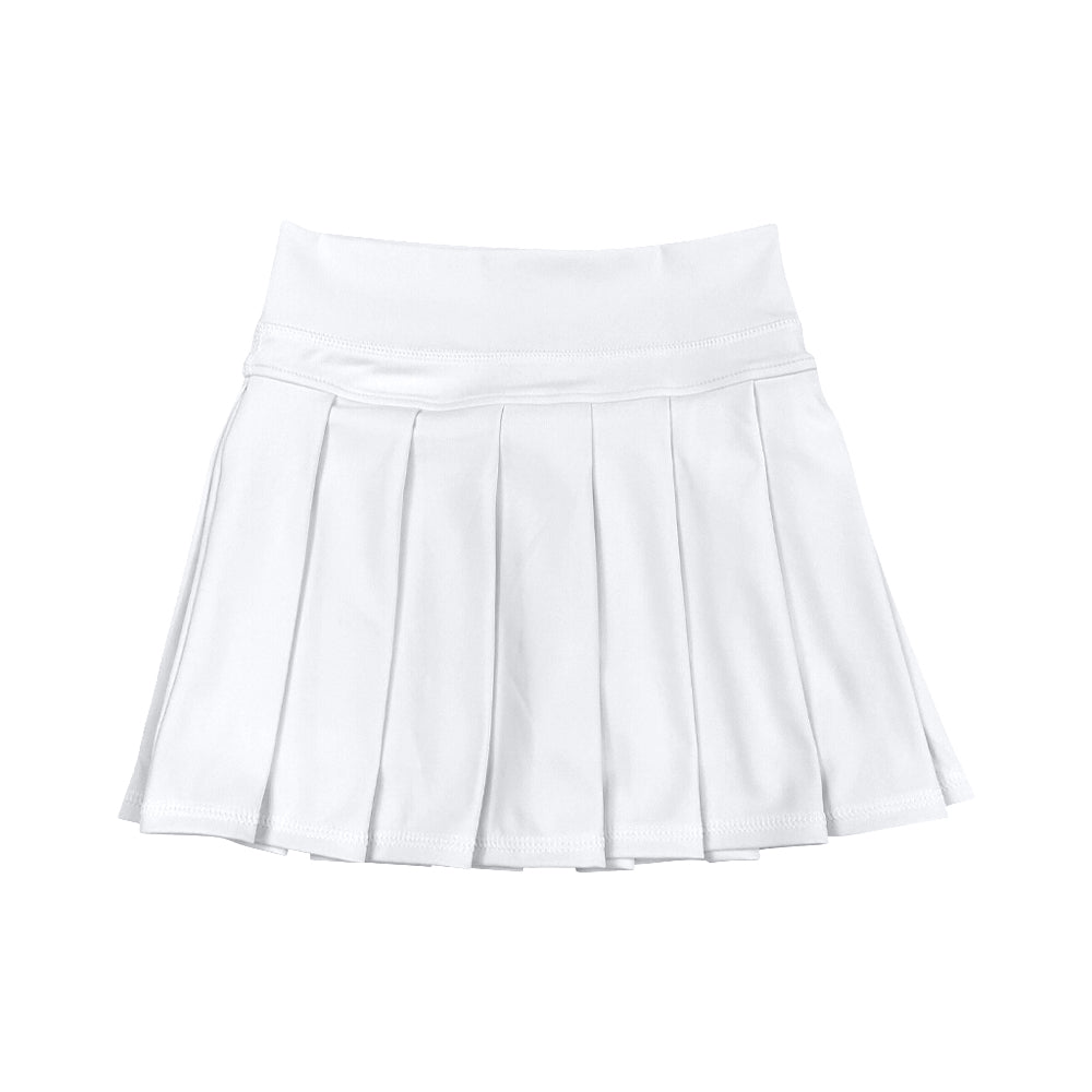 (Pre Order) No moq GLK0136 pre-order baby girls clothes yoga white Skirts dress-2025.8.11