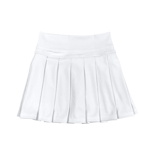 (Pre Order) No moq GLK0136 pre-order baby girls clothes yoga white Skirts dress-2025.8.11