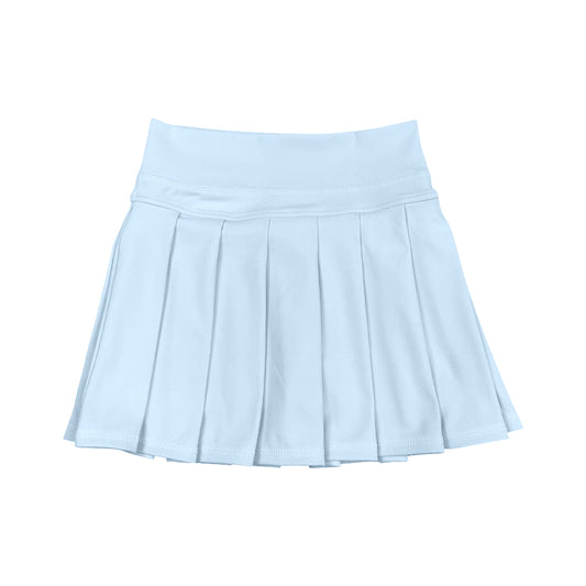 (Pre Order) No moq GLK0137 pre-order baby girls clothes yoga blue Skirts dress-2025.8.11