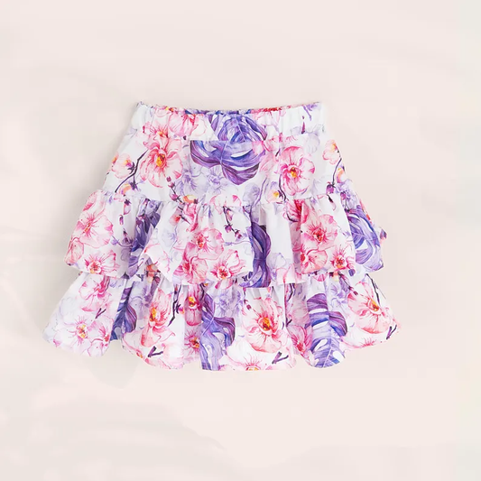 (Pre Order) No moq GLK0188 pre-order baby girls clothes floral Skirts dress-2025.11.5