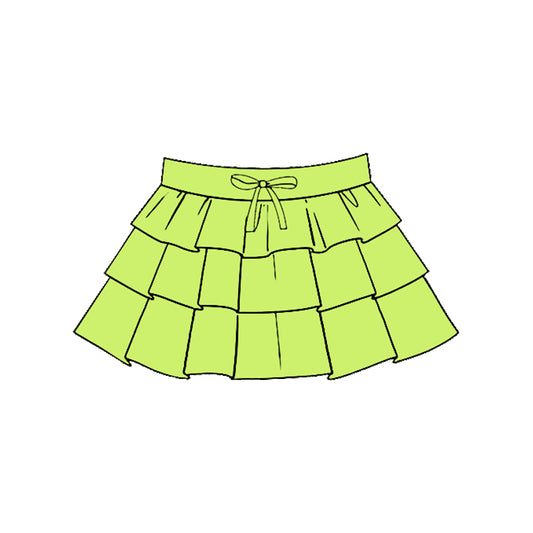 (Pre Order) No moq GLK0201 pre-order baby girls clothes yoga green Skirts dress-2025.11.19