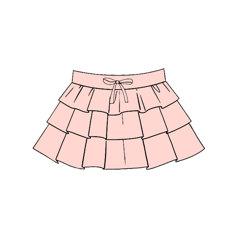 (Pre Order) No moq GLK0205 pre-order baby girls clothes yoga pink Skirts dress-2025.11.19