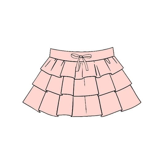 (Pre Order) No moq GLK0205 pre-order baby girls clothes yoga pink Skirts dress-2025.11.19