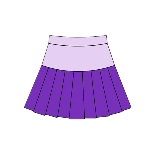 (Pre Order) No moq GLK0213 pre-order baby girls clothes yoga purple Skirts dress-2025.11.21