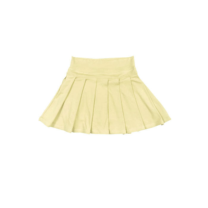 (Pre Order) No moq GLK0214 pre-order baby girls clothes yoga yellow Skirts dress-2025.11.21