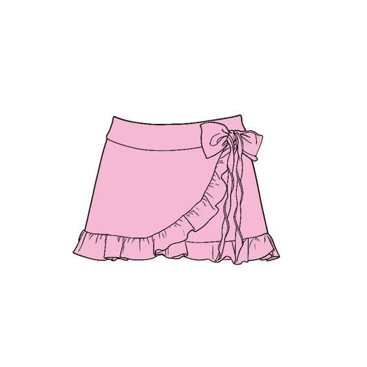 (Pre Order) No moq pre-order baby girls clothes yoga pink Skirts dress-2025.11.27