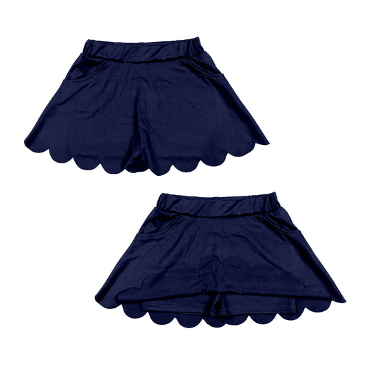 (Pre Order) No moq GLK0236 pre-order baby girls clothes yoga navy blue Skirts dress-26.1.17