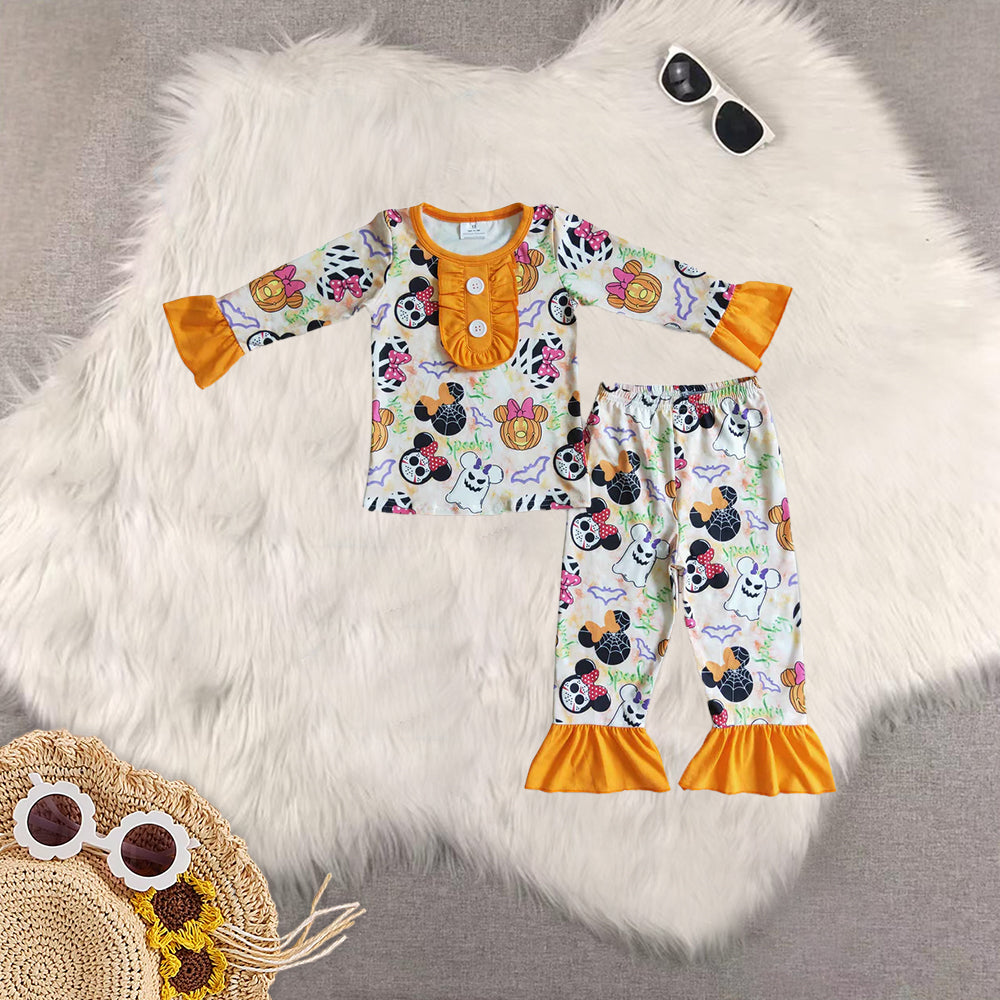 RTS NO MOQ Sibling baby girls boys clothes Christmas long-sleeved trousers suit