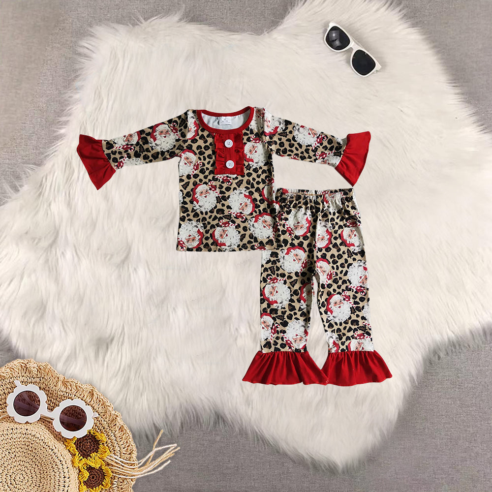RTS NO MOQ sibling baby girls clothes Christmas long sleeve Clothes Sets