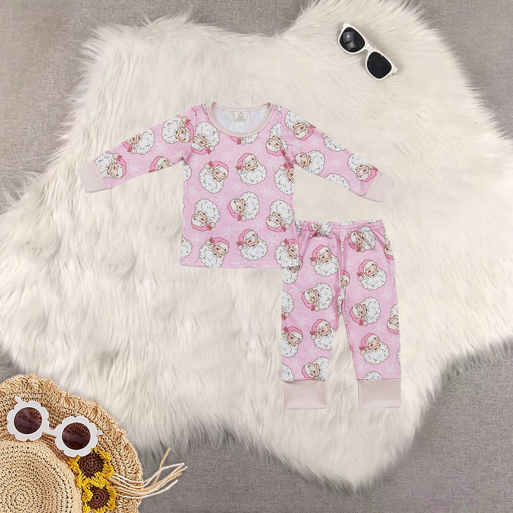 RTS NO MOQ Sibling Baby Girls Christmas Long Sleeve Pants Set