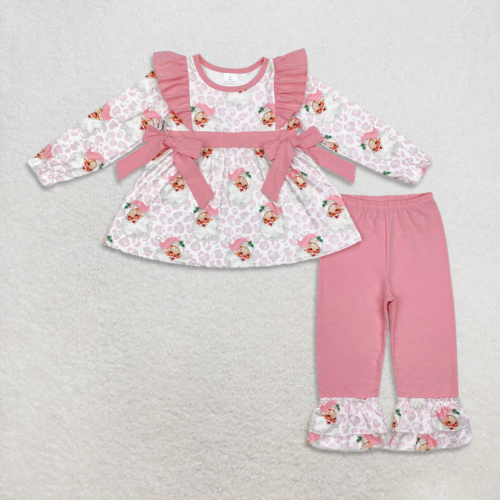 RTS NO MOQ Sibling Baby Girls clothes Christmas Long Sleeve Pants Sets