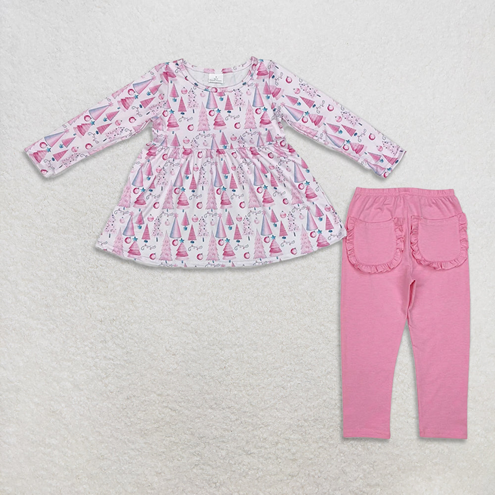 RTS NO MOQ Sibling Baby Girls clothes Christmas Long Sleeve Pants Sets