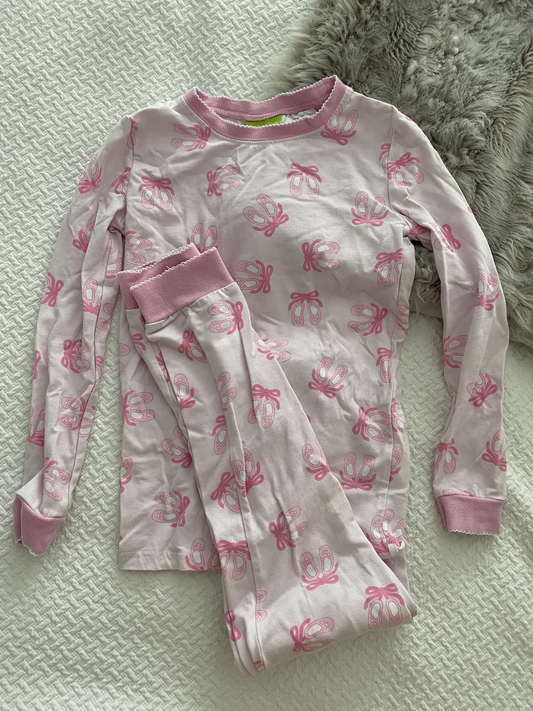 NO MOQ sales GLP1916 pre-order baby girls clothes ballet shoes pink long Sleeve pants Suit -2024.9.3