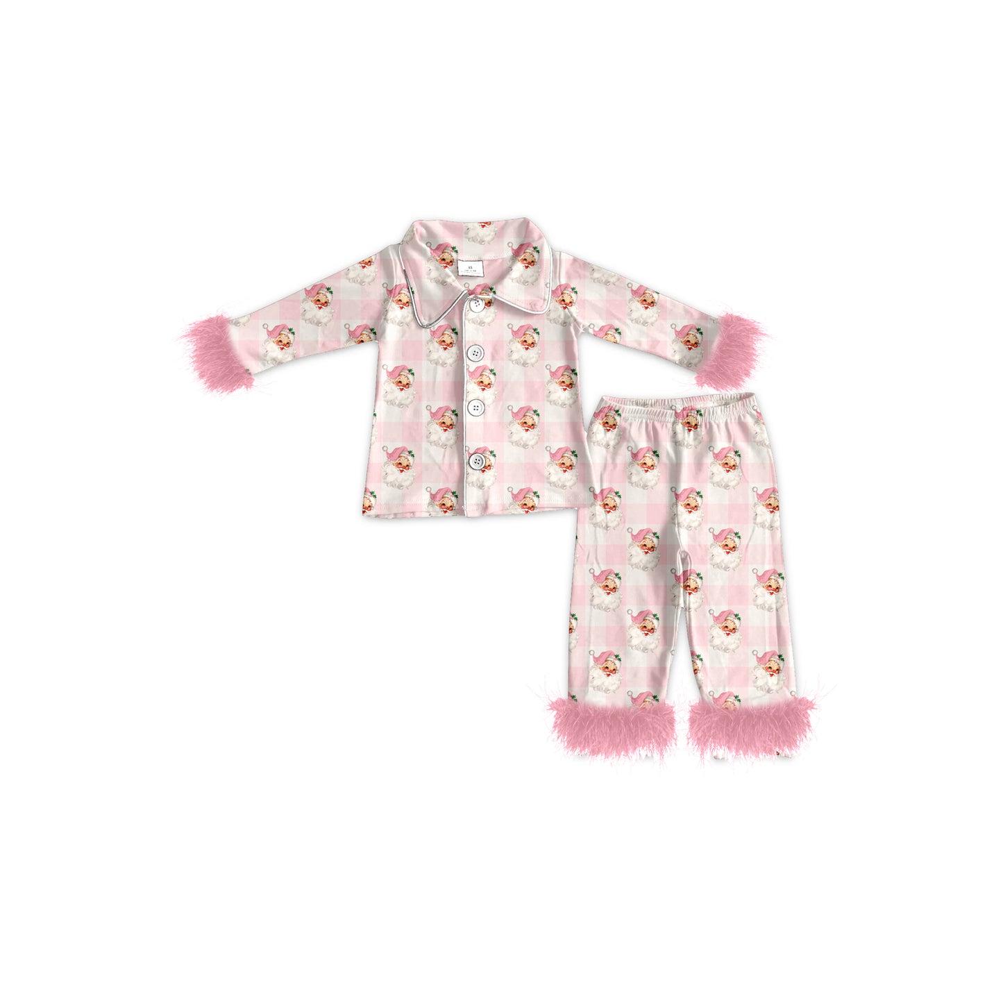 NO MOQ sales GLP2092 pre-order baby girls clothes Christmas pink long Sleeve pants Suit -2024.9.21