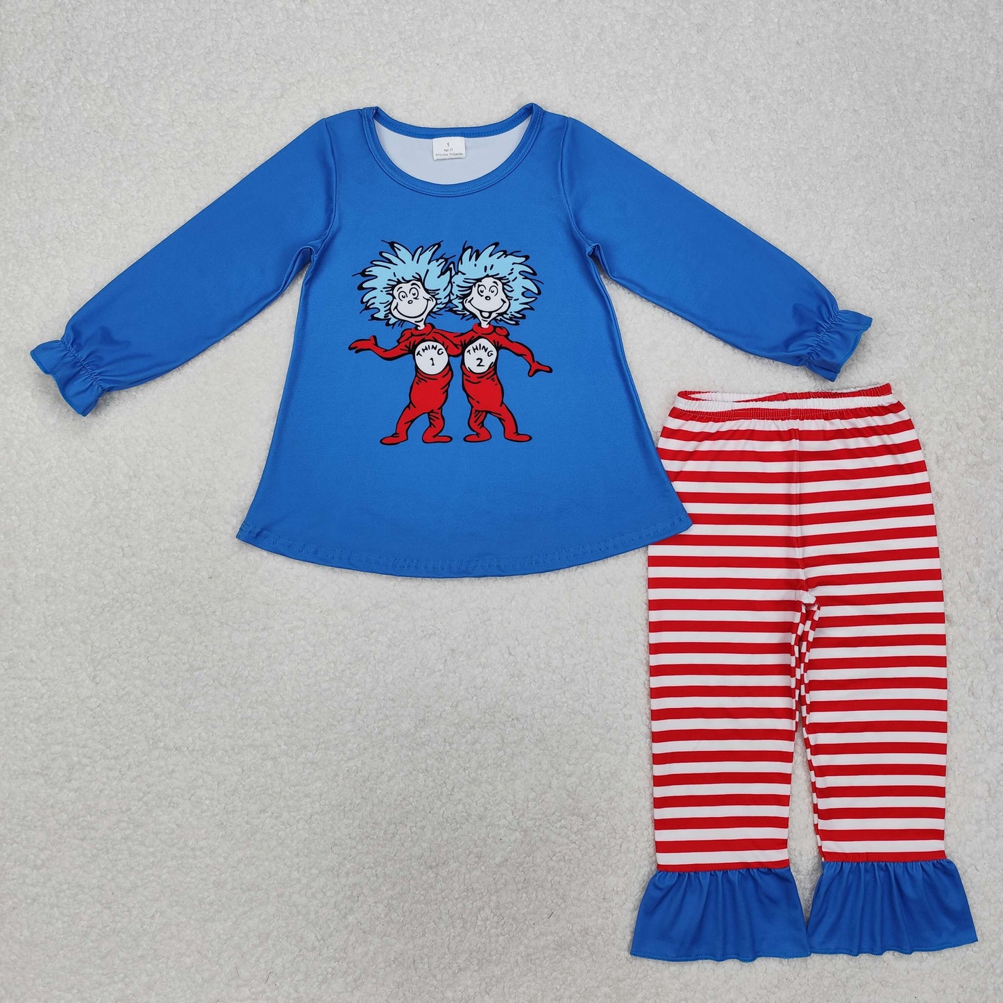 RTS NO MOQ Baby Girls Boys dr seuss long sleeve Pants Clothes Sets