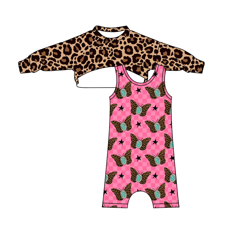 NO MOQ sales GLP2329 pre-order baby girl clothes long Sleeve jumpsuit 2 pcs-2024.12.20