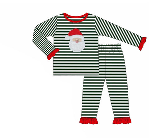 NO MOQ sales GLP2488 Pre-order baby girls clothes Christmas long sleeve pants sets-2025.6.12