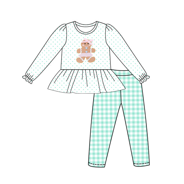 NO MOQ sales GLP2511 Pre-order baby girls clothes Christmas long sleeve pants sets-2025.6.17