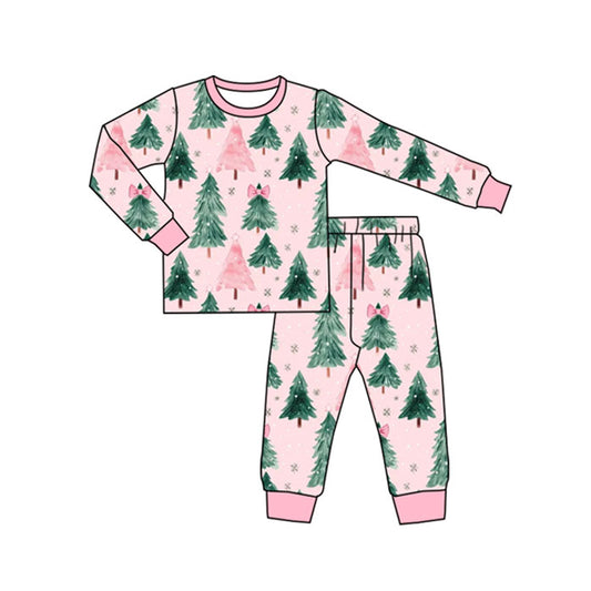 (Pre Order) No moq GLP2578 Pre-order baby girls clothes Christmas long sleeve pants sets-2025.7.8