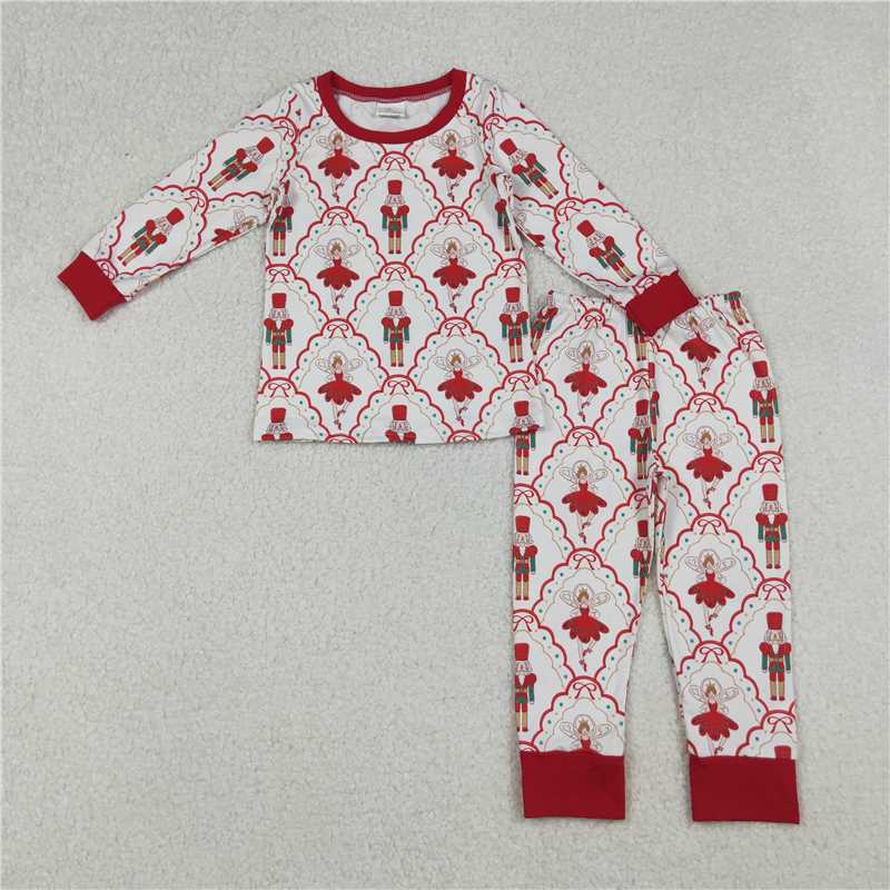 RTS NO MOQ Sibling Baby girls clothes Christmas long sleeve pants sets and rompers