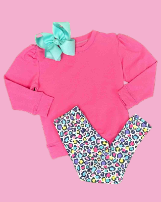 (Pre Order) No moq GLP2875 Pre-order baby girl clothes long sleeve pants sets-2025.9.13