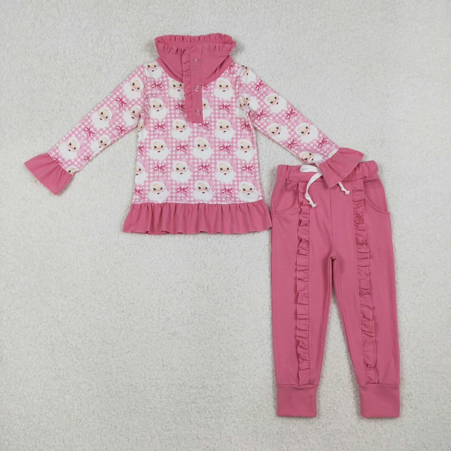 RTS NO MOQ Sibling Baby boy girl clothes Christmas long-sleeved trousers pajamas suits
