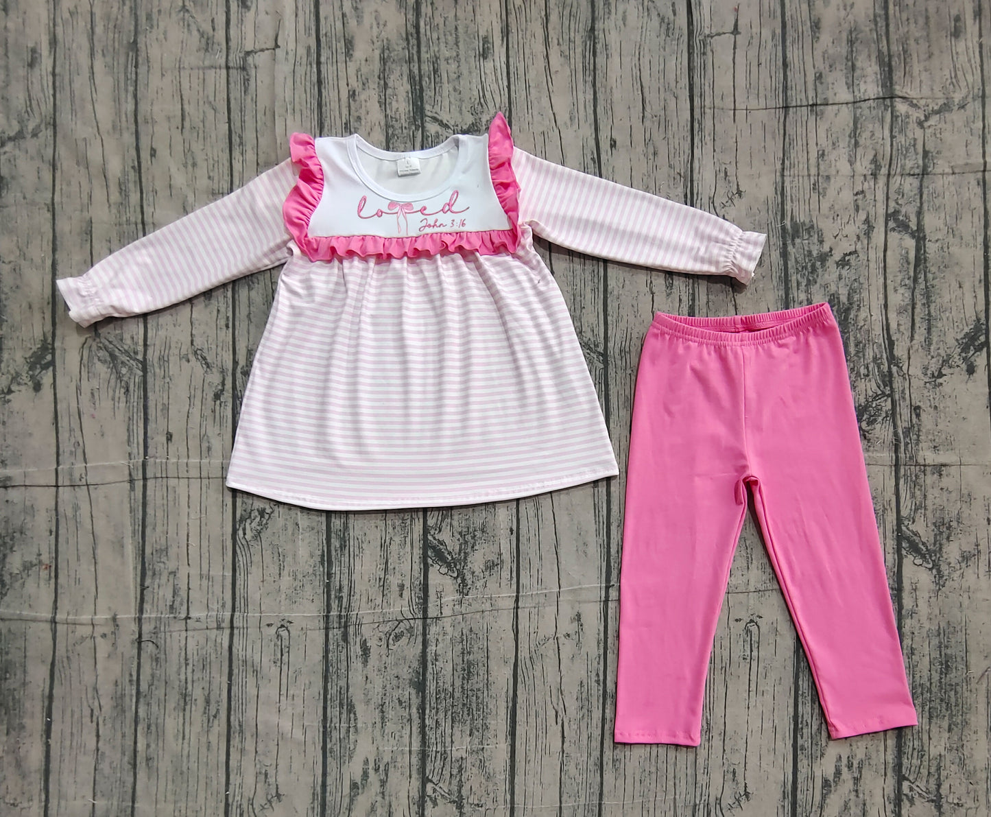(Pre Order) No moq GLP2916 Pre-order baby girl clothes embroidery bow long sleeve pants sets-2025.11.11