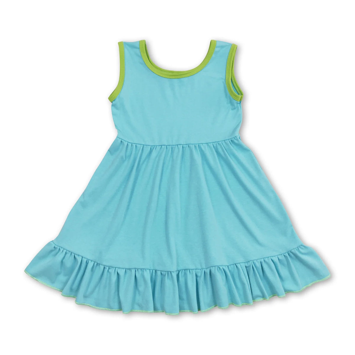 RTS NO MOQ Sibling baby girl clothes sleeveless dresses