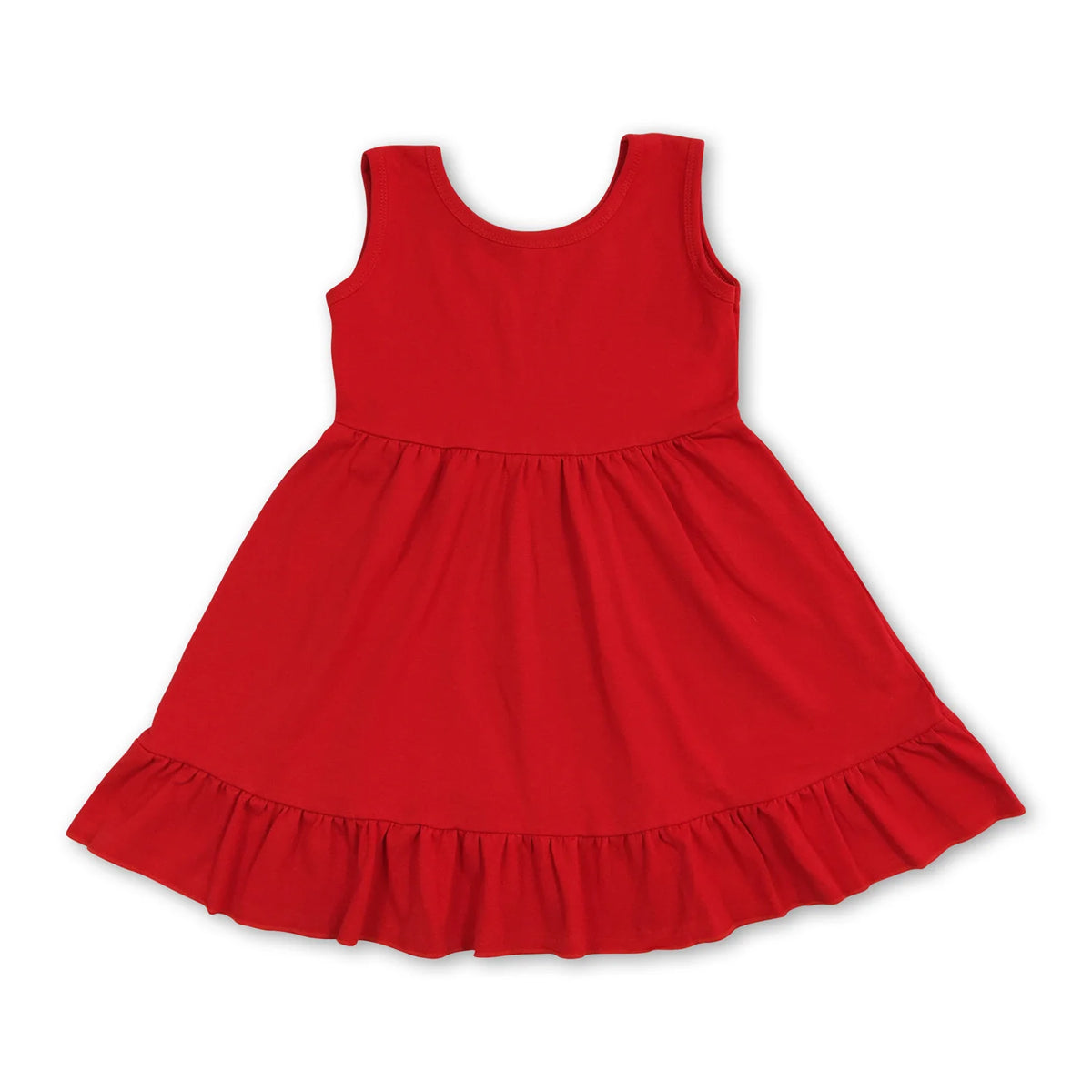 RTS NO MOQ Sibling baby girl clothes sleeveless dresses