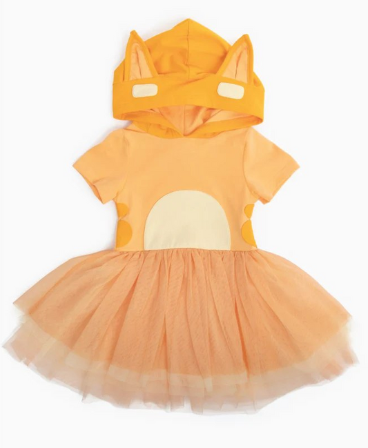 GSD0998 toddler girls clothes orange summer short sleeve dress