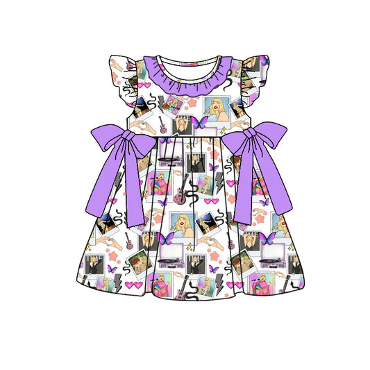 GSD1030 pre-order toddler clothes cartoon 1989 singer baby girl summer dress 12-18M to 14-16T