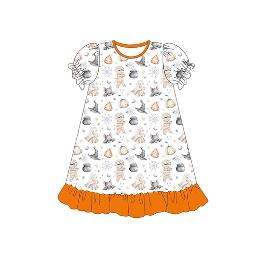 GSD1293 pre-order toddler clothes ghost baby girl halloween dress