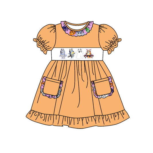 2024.5.2 GSD1302 pre-order baby girl clothes cartoon dog girl halloween summer dress