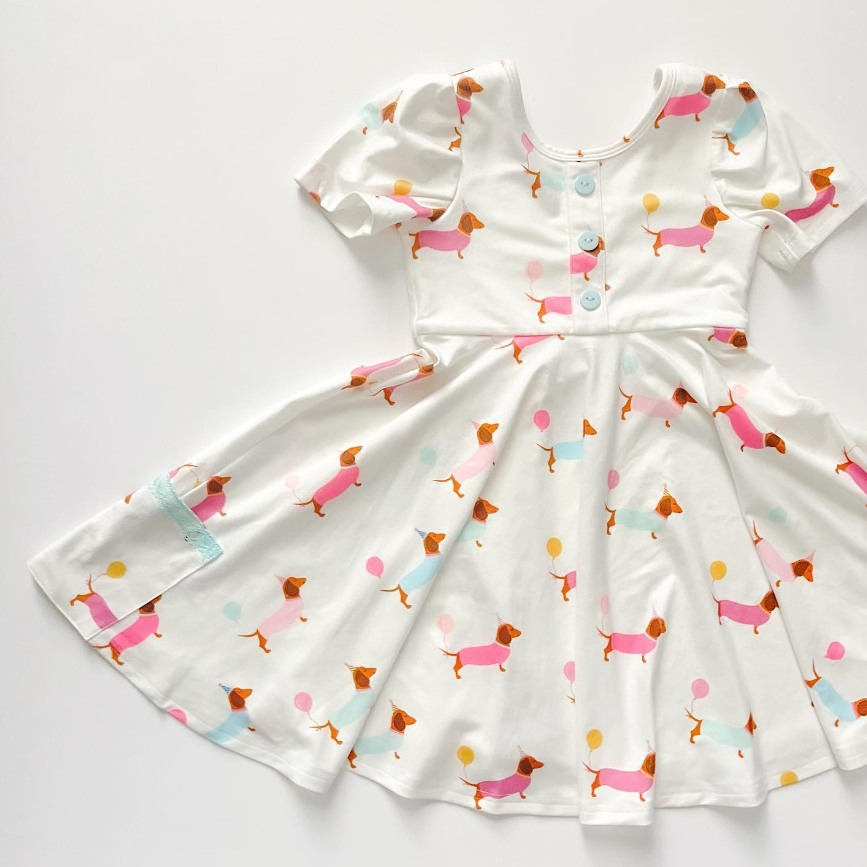 2024.5.2 GSD1303 pre-order baby girl clothes happy birthday dog toddler girl summer dress