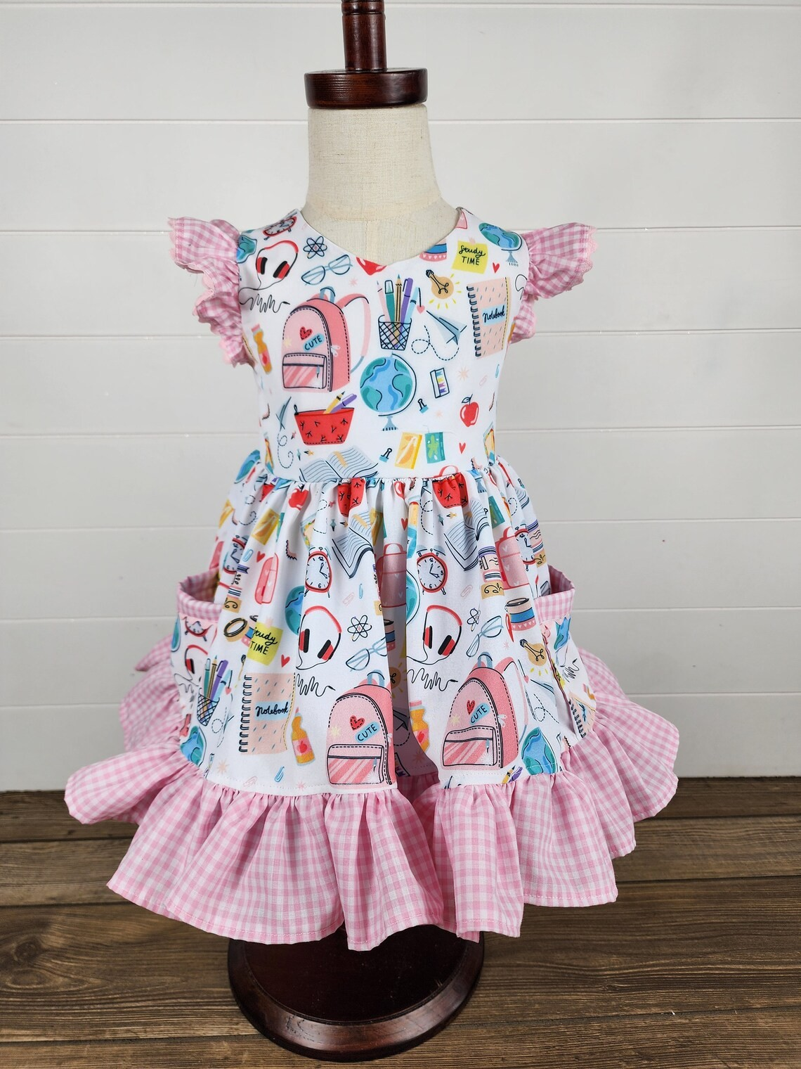 2024.5.2 GSD1304 pre-order 2T to 14-16T baby girl clothes back to school day toddler girl summer dress