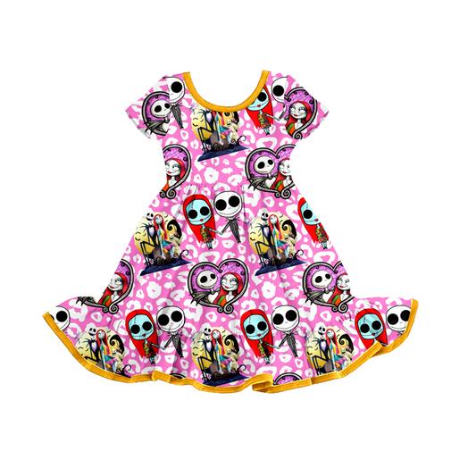 GSD1317 no moq pre-order baby girl clothes skull toddler girl halloween dress-2024.5.16