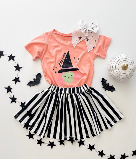 no moq GSD1406 pre-order baby girls clothes halloween short sleeve dress-2024.8.5