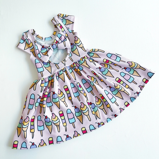 no moq GSD1629 pre-order baby girls clothes ice cream sleeveless dress-2024.11.27