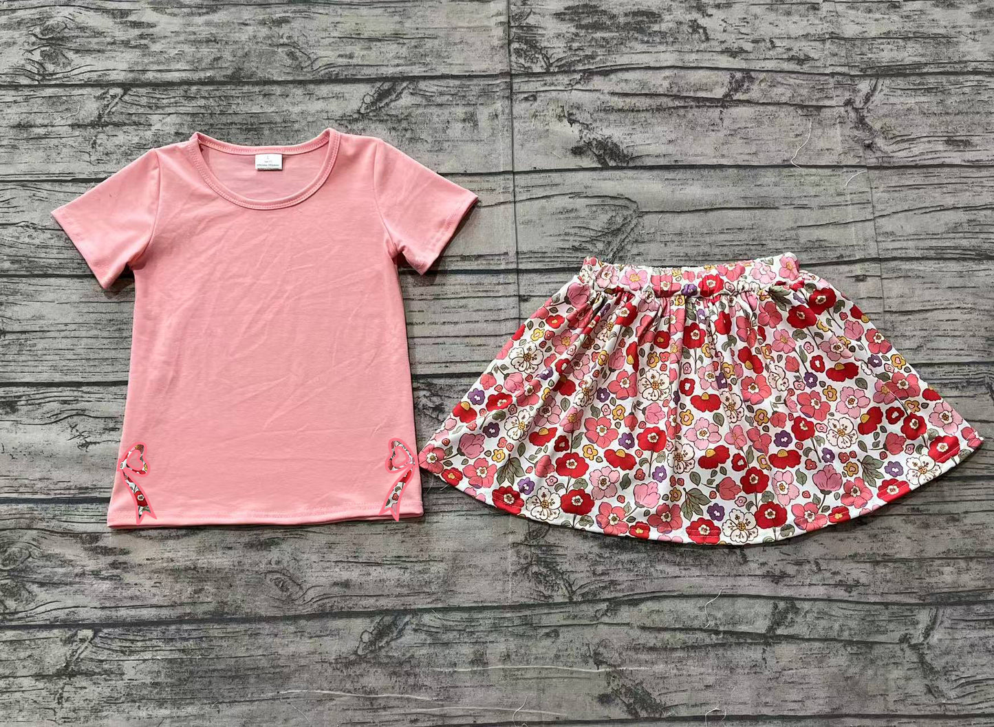 no moq GSD1721 pre-order baby girls clothes embroidery floral short sleeve dress-2024.12.14