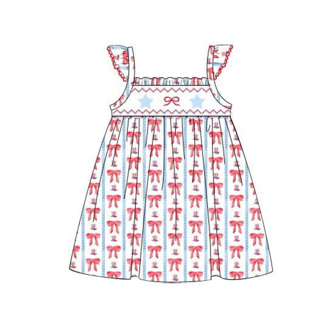 no moq GSD1741 pre-order baby girls clothes bow sleeveless dress-2024.12.19