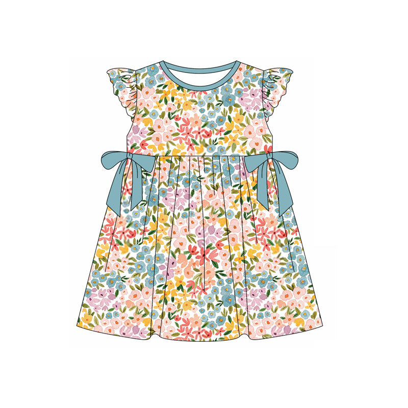 no moq GSD1787 pre-order baby girls clothes short sleeve dress-2024.12.30