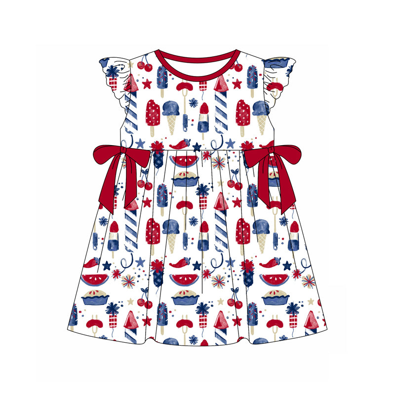 no moq GSD1791 pre-order baby girls clothes short sleeve dress-2024.12.30