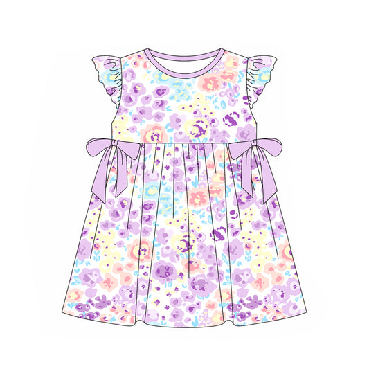 no moq GSD1831 pre-order baby girls clothes floral sleeveless dress-2025.1.2