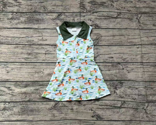 no moq GSD1835 pre-order baby girls clothes sleeveless dress