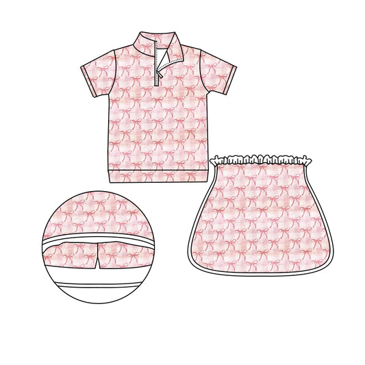 no moq GSD1912 pre-order baby girls clothes short sleeve dress-2025.1.14