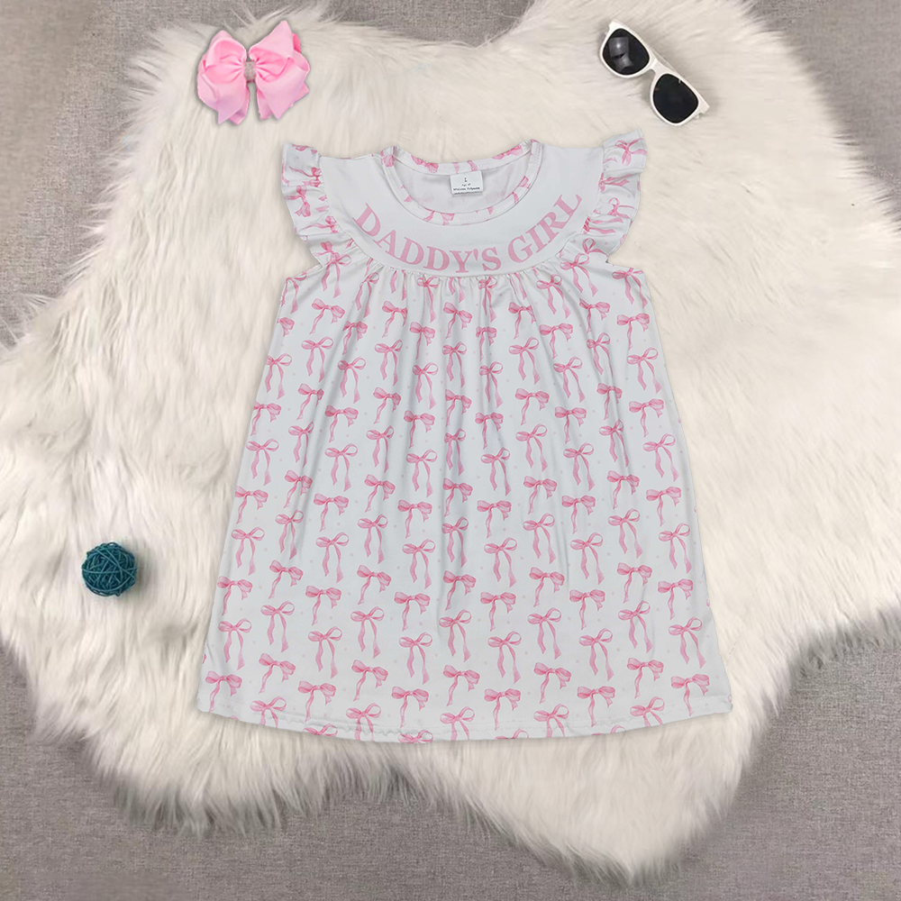 RTS NO MOQ baby girls clothes short sleeve dress shorts sets