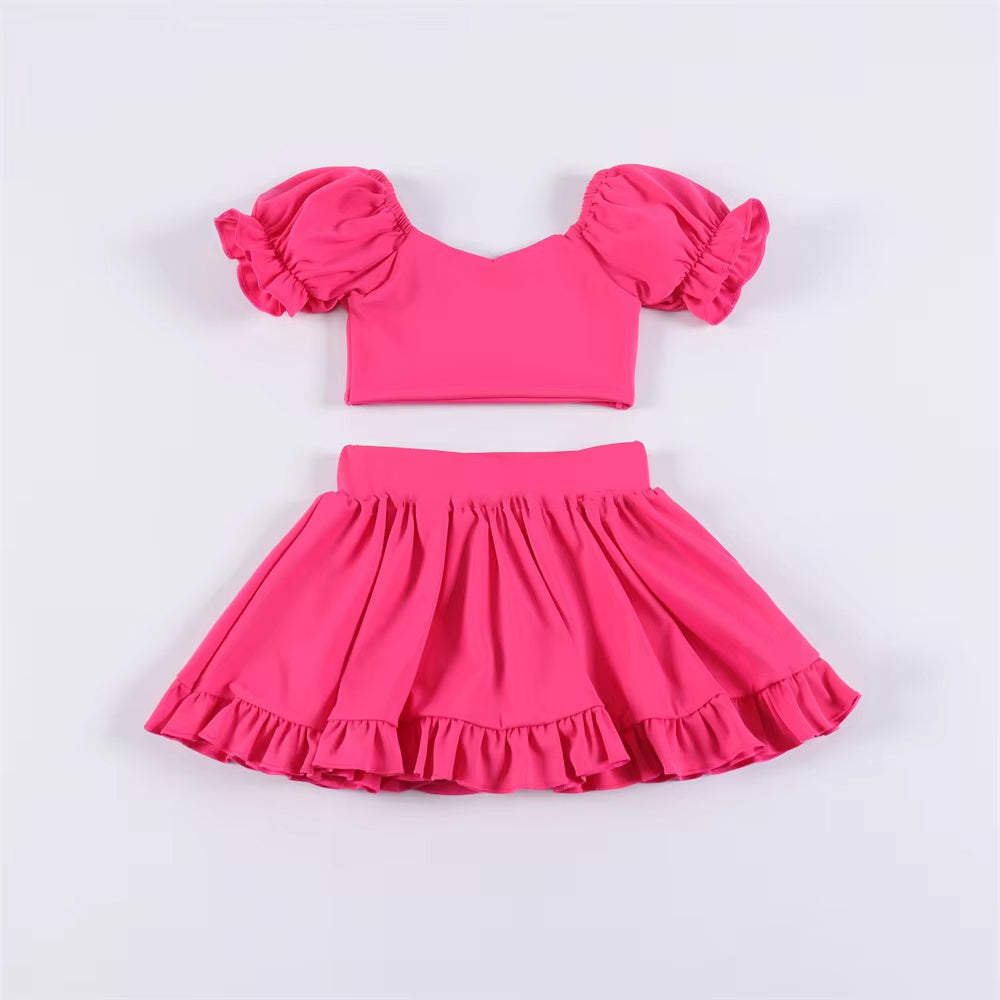 no moq PRE-ORDER baby girl clothes yoga sleeveless skirt dress-2025.2.20